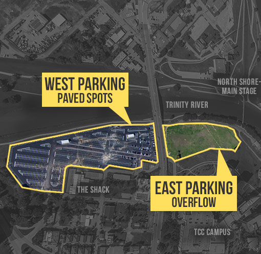 Panther Island Pavilion Event Parking